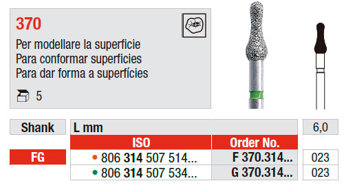 Conformador de superficies 370