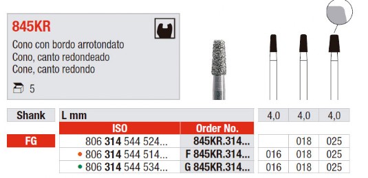 cono canto redondeado