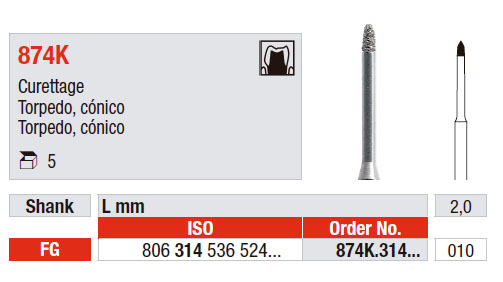Cono  punta torpedo 874K