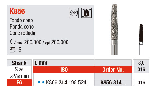 cono redoneado k856